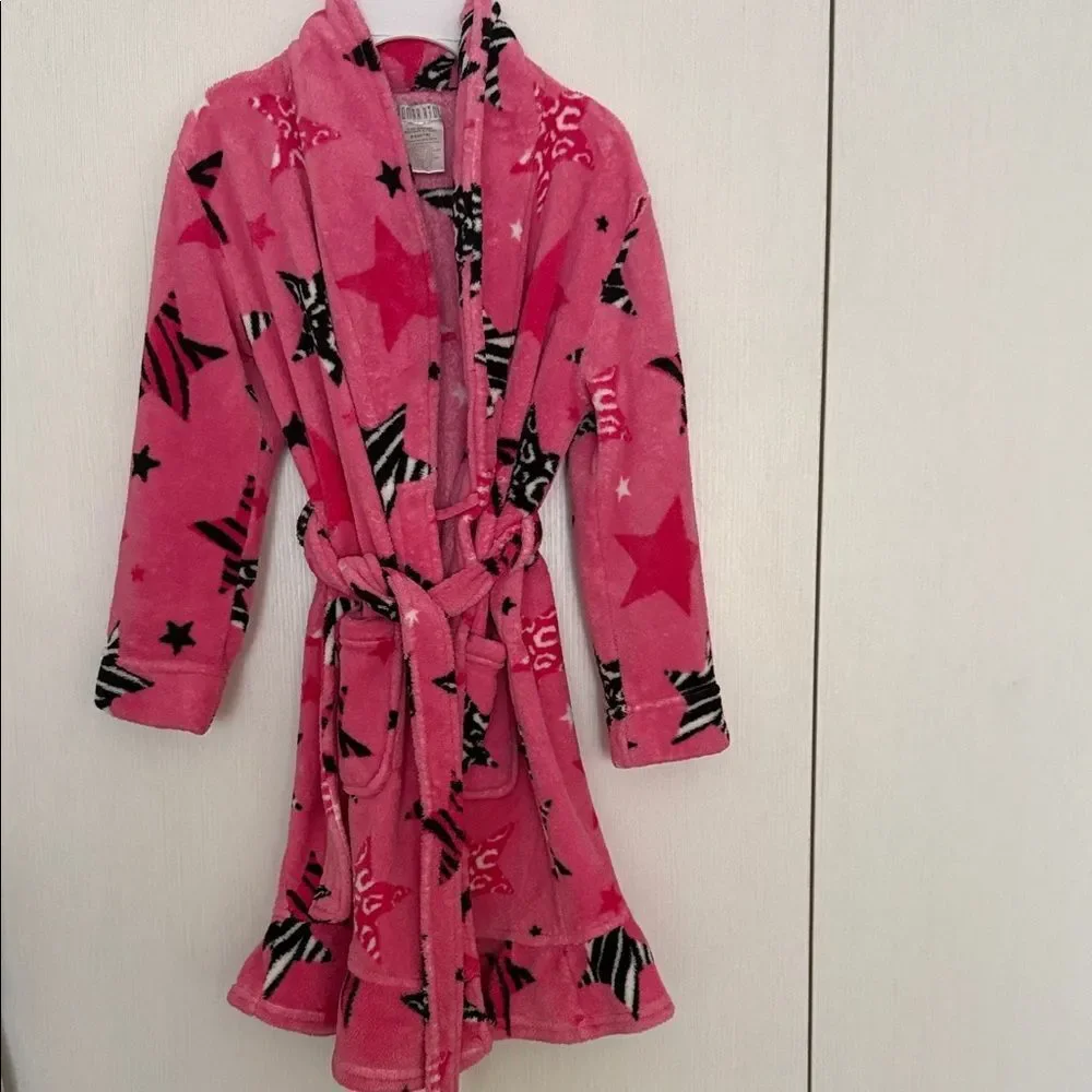 Komar Kids Pink Star Pajama Robe